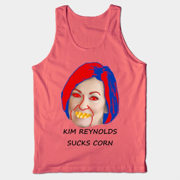 Kim Reynolds Sucks Corn Tank Top by wide_bruh